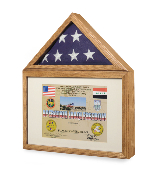 flag and certificate display case
