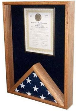 Semper fi Flag Display Case, Semper fidelis flag display cases